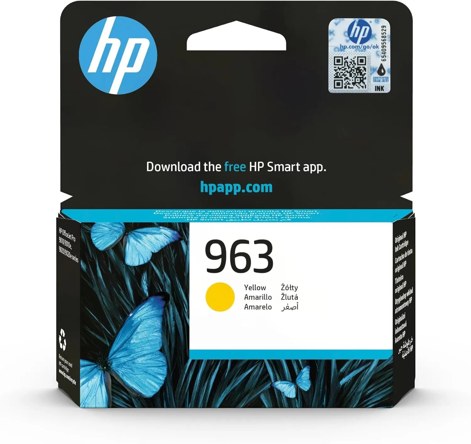 HP 963 Amarillo, Cartucho de Tinta Original — Cartuchos tinta originales